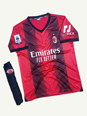 Áo ac milan đỏ đen 23/24