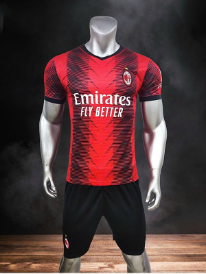 Áo ac milan đỏ đen 23/24