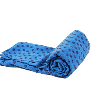 khăn trải thảm tập yoga xanh bích