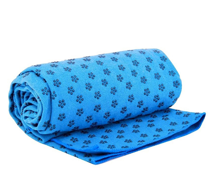 khăn trải thảm tập yoga xanh dương