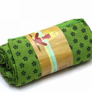 khăn trải thảm tập yoga xanh lá cây