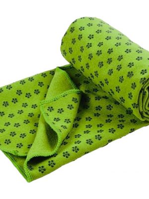 khăn trải thảm tập yoga xanh lá cây