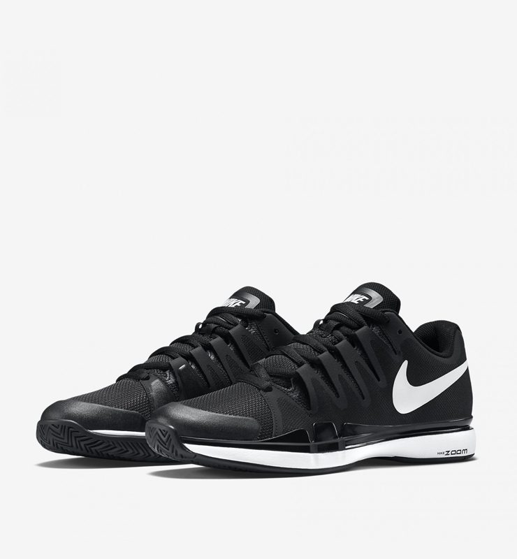 Giày thể thao tennis Nike zoom vapor 9.5 tour Federer đen