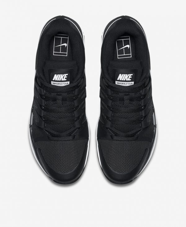 Giày thể thao tennis Nike zoom vapor 9.5 tour Federer đen