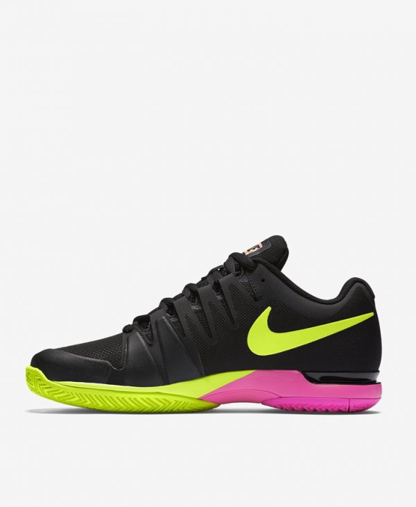 Giày thể thao tennis Nike zoom vapor 9.5 tour Federer đen