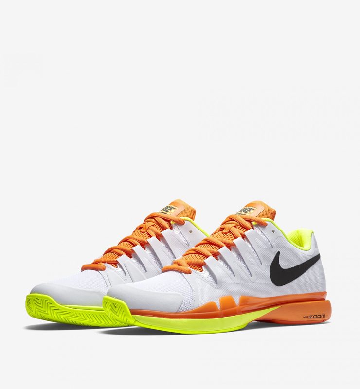 Giày thể thao tennis Nike zoom vapor 9.5 tour Federer trắng