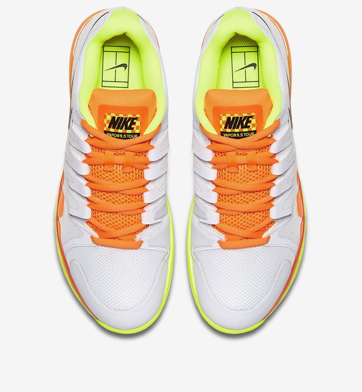 Giày thể thao tennis Nike zoom vapor 9.5 tour Federer trắng