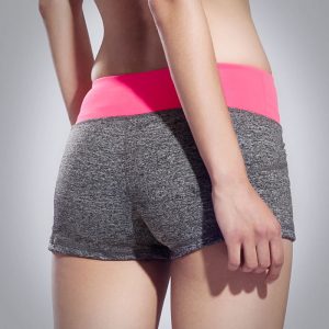 quần short thể thao nữ xám hồng 360s