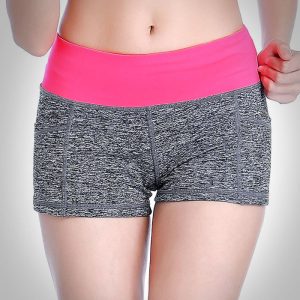 quần short thể thao nữ xám hồng 360s