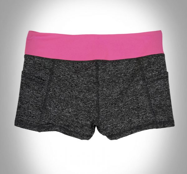 quần short thể thao nữ xám hồng 360s