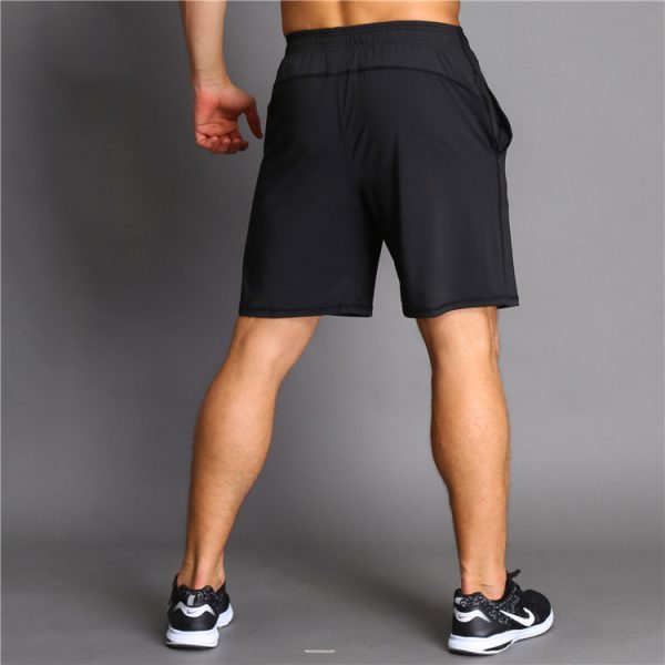 quần short tập gym nam màu đen