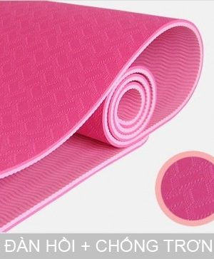 Thảm tập yoga TPE 6mm 2 lớp loại tốt