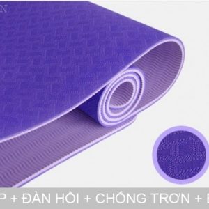 Thảm tập yoga TPE 6mm 2 lớp loại tốt