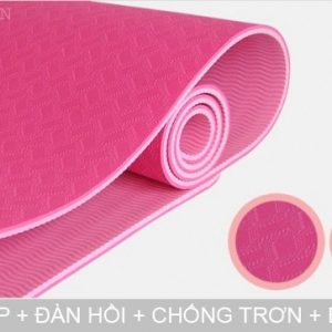 Thảm tập yoga TPE 2 lớp 8mm loại tốt