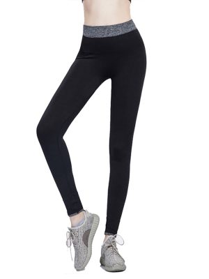 Quần legging dệt màu đen