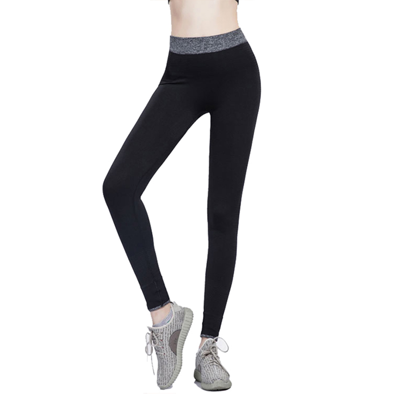 Quần legging dệt màu đen