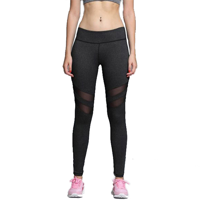 Quần legging tulle mesh màu đen