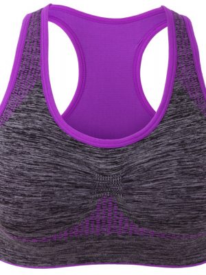 áo ngực thể thao bras tập gym yoga tím xám
