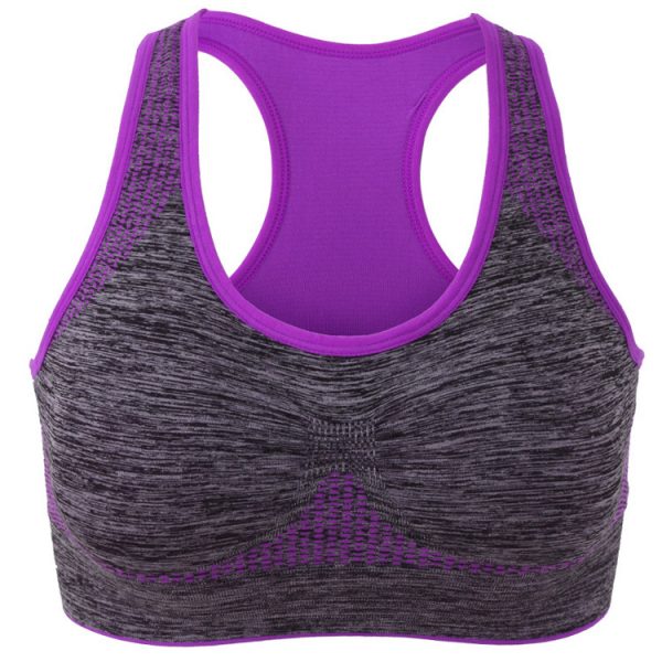 áo ngực thể thao bras tập gym yoga tím xám