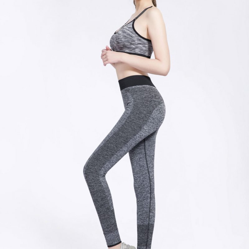 quần legging dệt phối màu