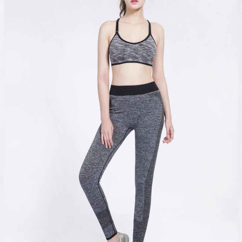 quần legging dệt phối màu