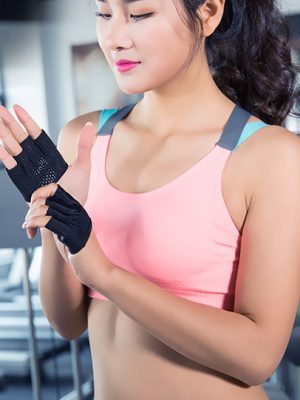 găng tay tập gym nữ fitty wear nửa bàn đẹp