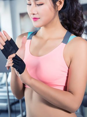 găng tay tập gym nữ fitty wear nửa bàn đẹp