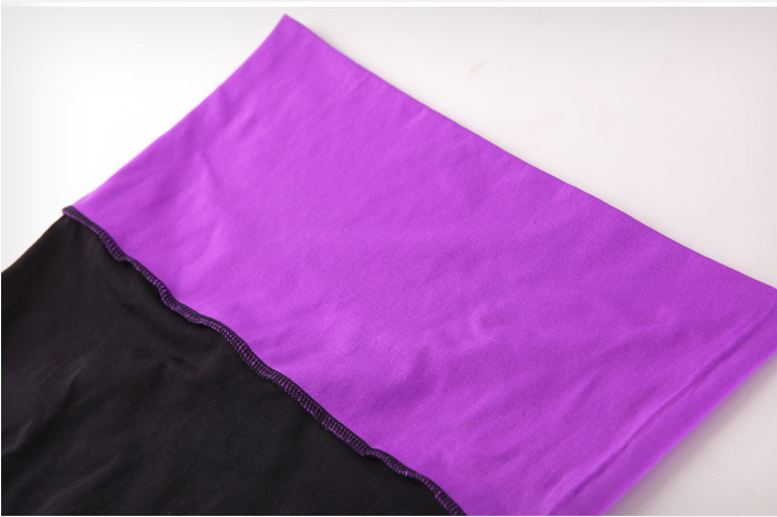 quần legging lưng cao 360s shaping đen phối tím