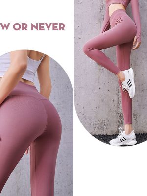 Quần legging lux màu hồng