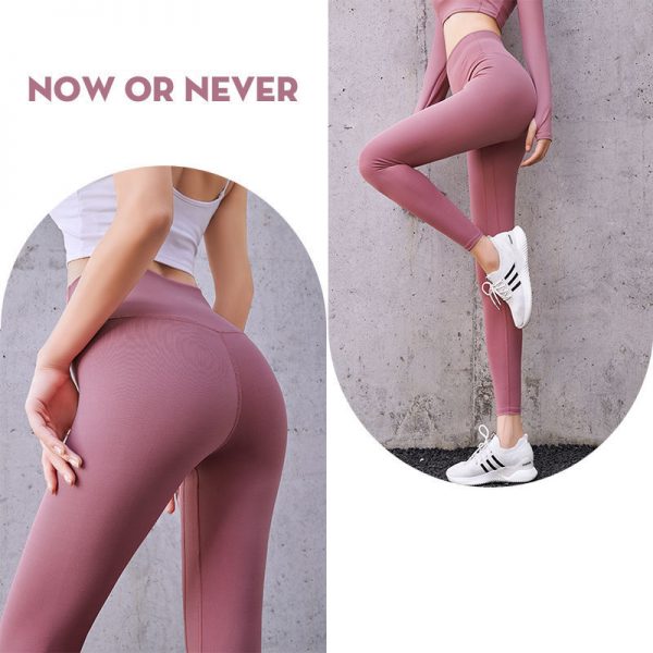 Quần legging lux màu hồng