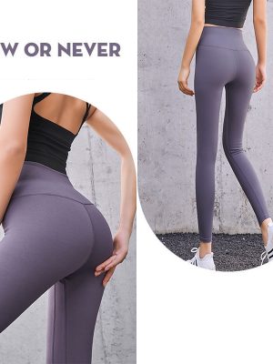 Quần legging lux màu tím