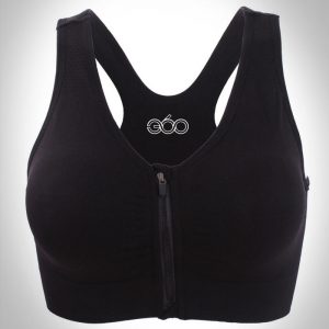 áo ngực thể thao 360s zipper đen