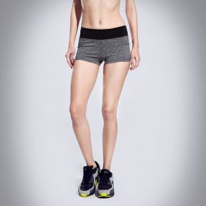 quần short thể thao nữ xám đen 360s