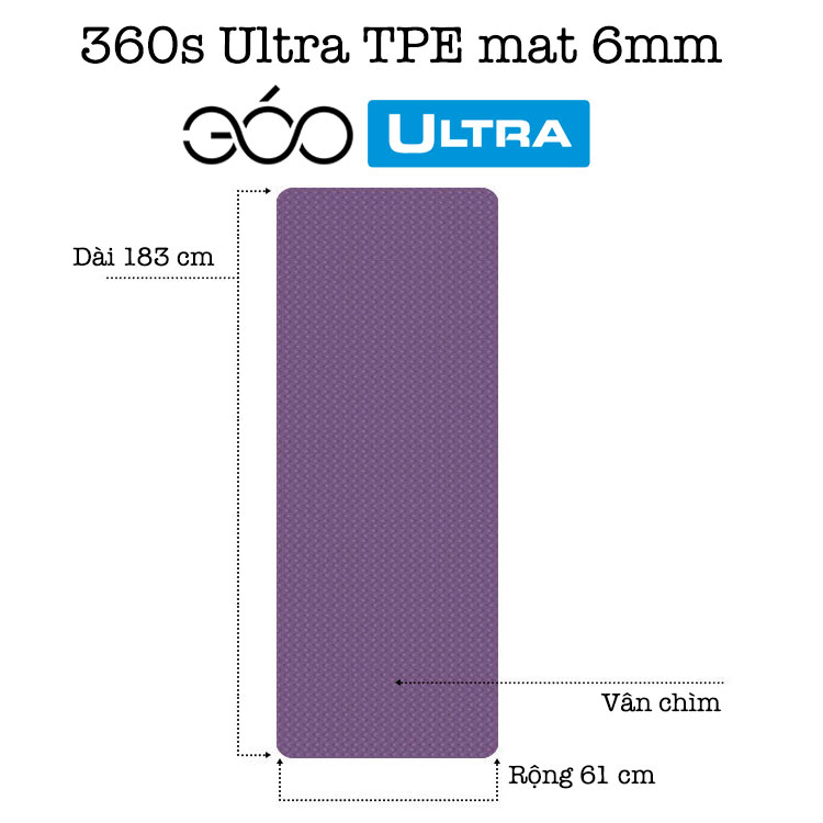 thảm tập yoga chính hãng 360s ultra