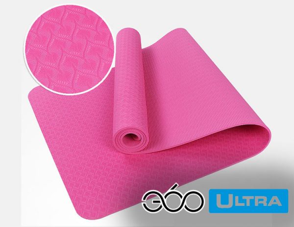 thảm tập yoga chính hãng 360s ultra màu hồng 6mm