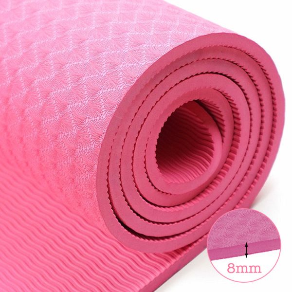 thảm tập yoga TPE 8mm 360s ultra màu hồng