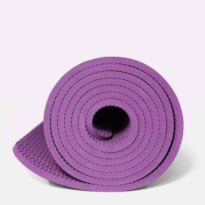 thảm tập yoga màu tím tpe 1 lớp