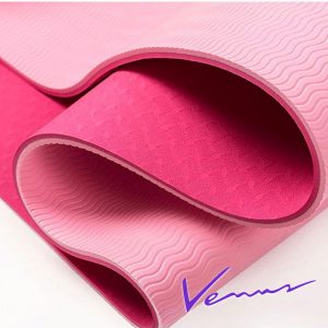 thảm tập yoga tpe 2 lớp 6mm 360s venus hồng