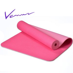 thảm tập yoga tpe 2 lớp 6mm 360s venus hồng