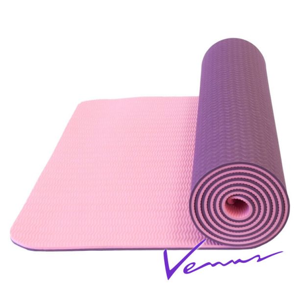 thảm tập yoga tpe 2 lớp 6mm 360s venus tím