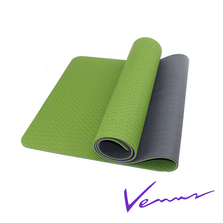 thảm tập yoga tpe 2 lớp 6mm 360s venus xanh lá