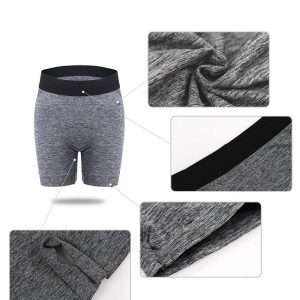 Quần short dệt xám