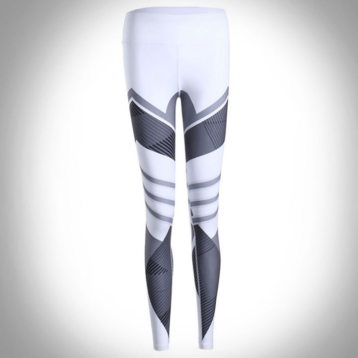 quần legging Leisure trắng phối xám