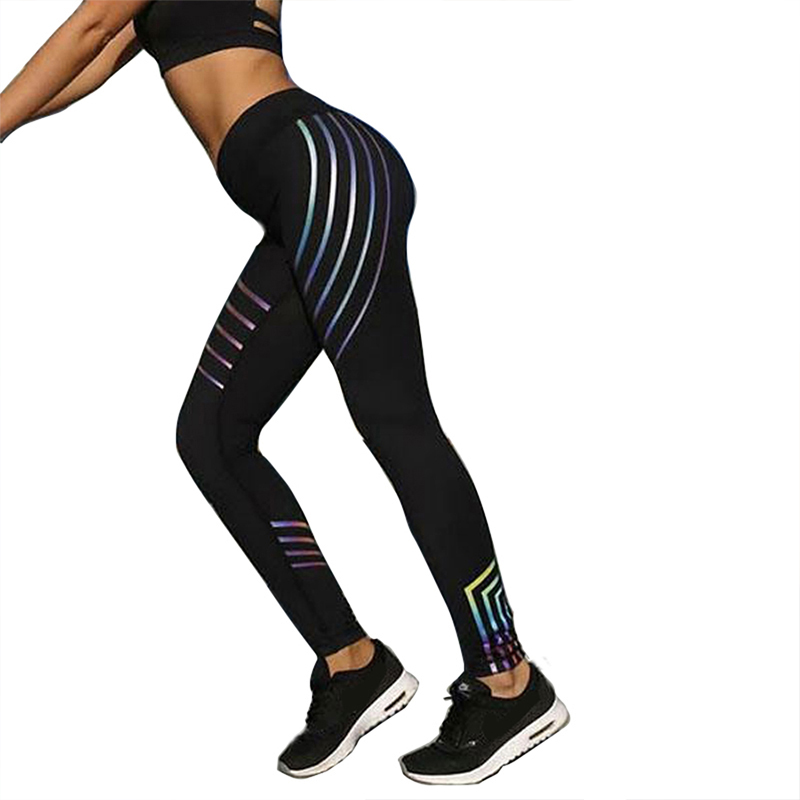 Quần legging rainbow màu đen