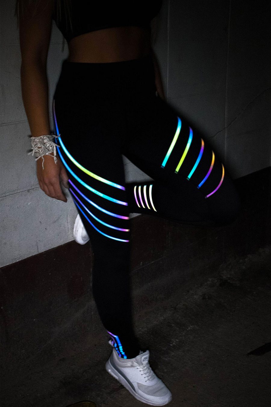 quần legging rainbow đen 360s