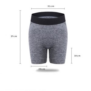 Quần short dệt xám