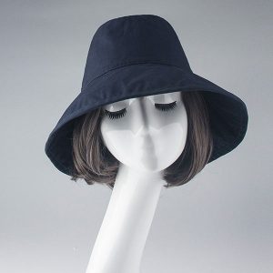 mũ rộng vành pattern xanh navy