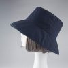 mũ rộng vành pattern xanh navy