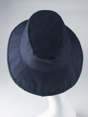 mũ rộng vành pattern xanh navy