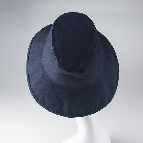 mũ rộng vành pattern xanh navy